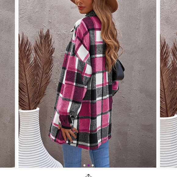 Rose Red Shacket - Picture 5 of 6